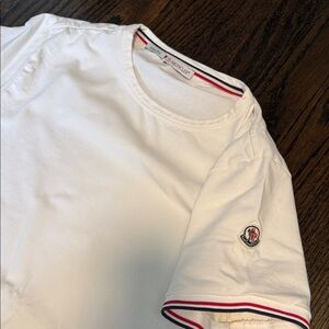 Moncler Slim-Fit White T-Shirt